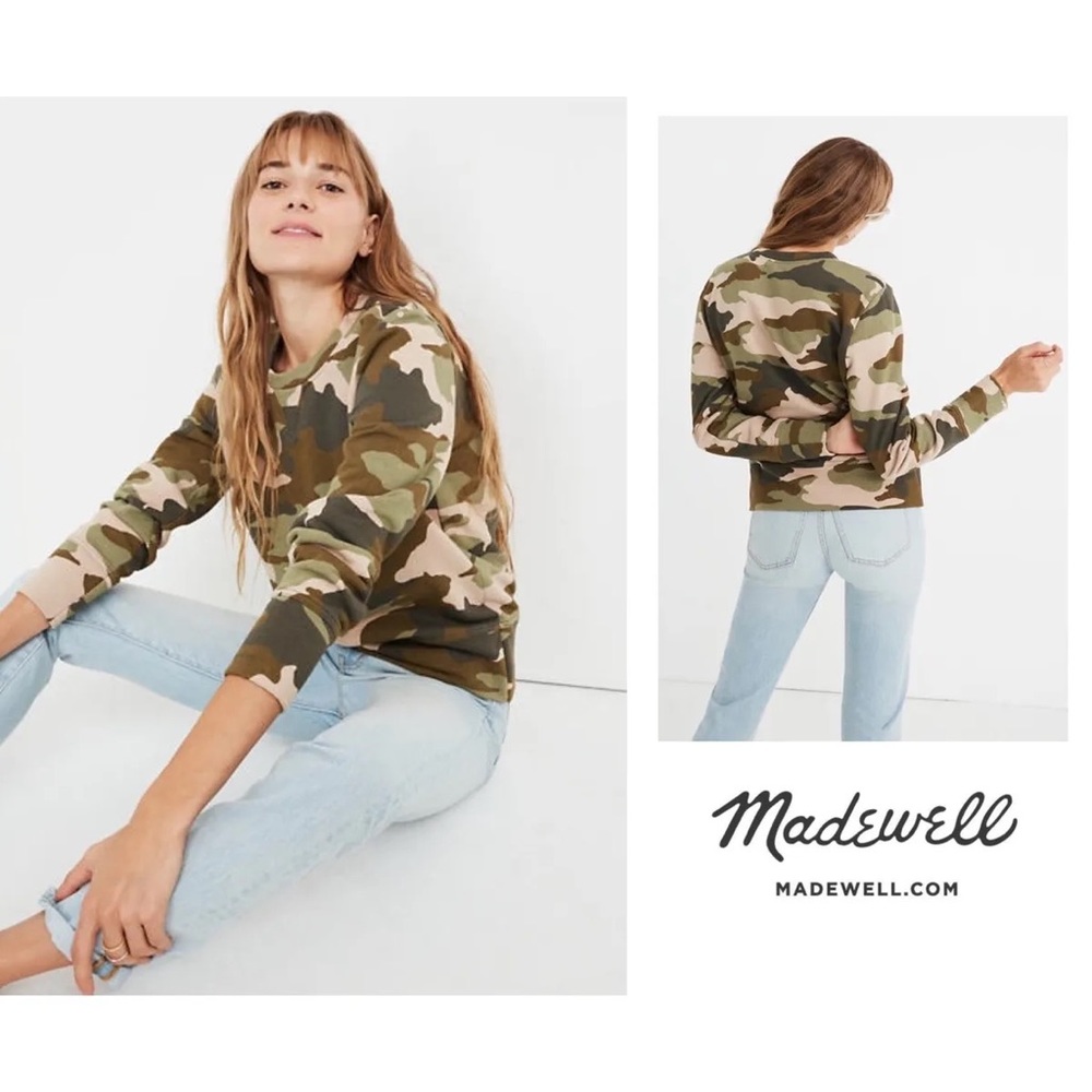 Madewell Camo Sweatshirt
